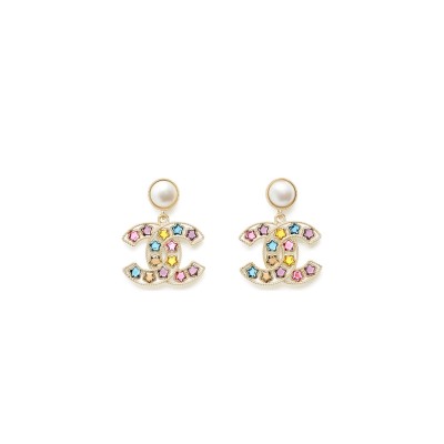 CHANEL COLORFUL STAR EARRINGS ABF197